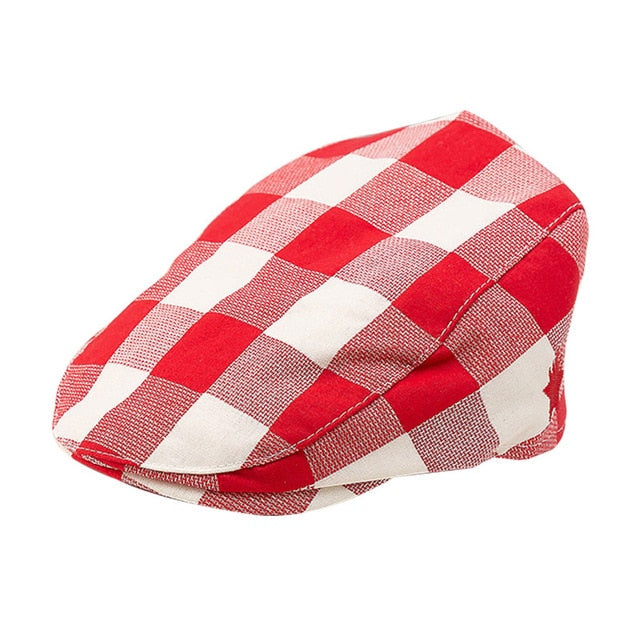 Fashion Baby Hat Handsome Cotton Linen Baby Boy Cap Beret Elastic Kids Hat Baby Accessories for 1-2 Years 3 Colors