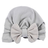 Nishine Baby Turban Hat with Bow Children Hat Cotton Blend Newborn Unicorn Beanie Top Knot Kids Photo Props Baby Shower Gift