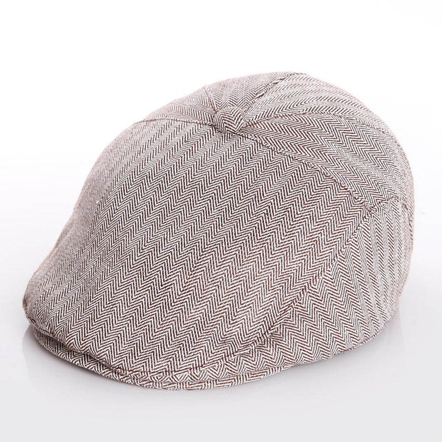 Fashion Baby Hat Handsome Cotton Linen Baby Boy Cap Beret Elastic Kids Hat Baby Accessories for 1-2 Years 3 Colors