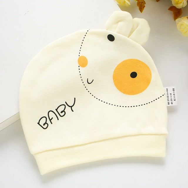 Baby Hats 100% cotton Printed Baby Hats & Caps For 0-3 Months Newborn Baby Accessories