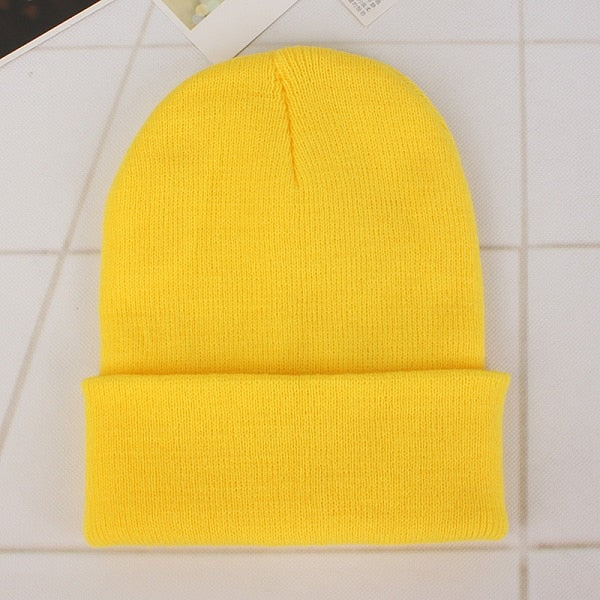 New Winter Hats for Woman New Beanies Knitted Solid Cute Hat Girls Autumn Female Beanie Caps Warmer Bonnet Ladies Casual Cap