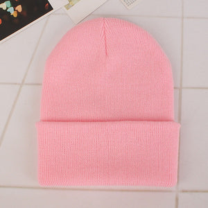 New Winter Hats for Woman New Beanies Knitted Solid Cute Hat Girls Autumn Female Beanie Caps Warmer Bonnet Ladies Casual Cap