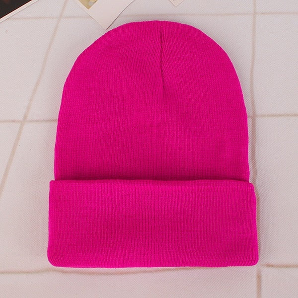 New Winter Hats for Woman New Beanies Knitted Solid Cute Hat Girls Autumn Female Beanie Caps Warmer Bonnet Ladies Casual Cap